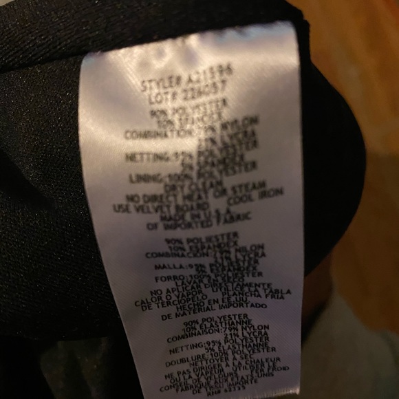 Velvet Black Prom Dress - Picture 3 of 6